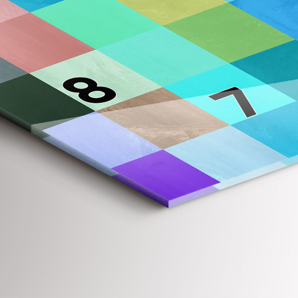 Reloj horizontal Composición de cuadrados