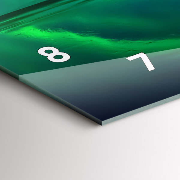 Reloj de cristal horizontal Aurora boreal