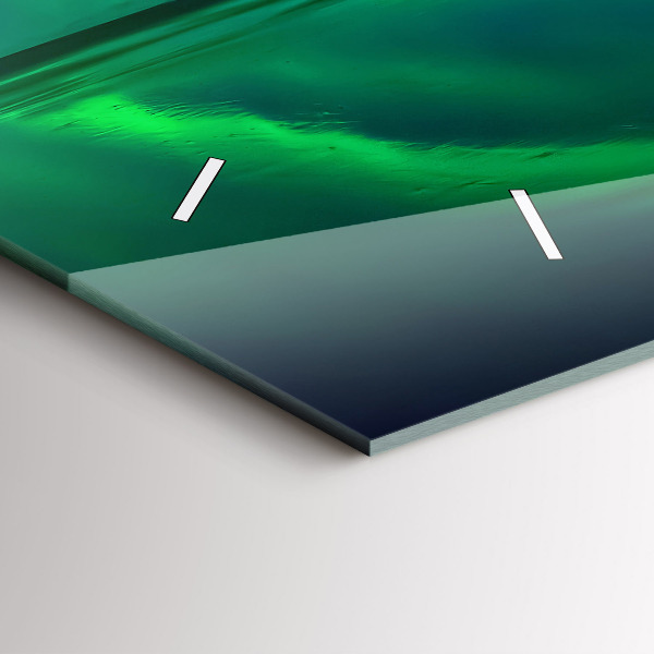 Reloj de cristal horizontal Aurora boreal