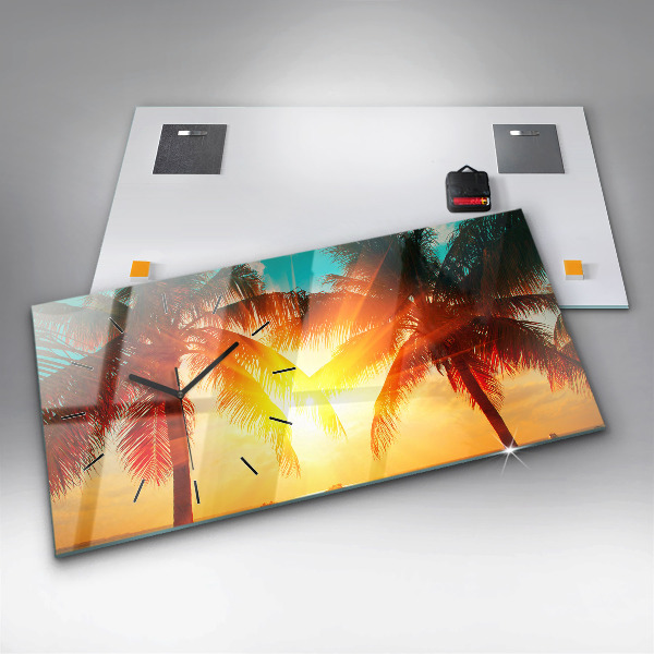 Reloj de cristal horizontal Vacaciones Descanso Verano