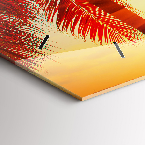 Reloj de cristal horizontal Vacaciones Descanso Verano