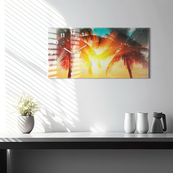 Reloj de cristal horizontal Vacaciones Descanso Verano