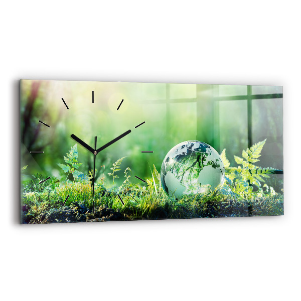 Reloj horizontal Globo terráqueo