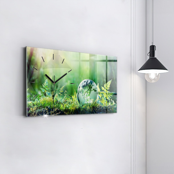 Reloj horizontal Globo terráqueo