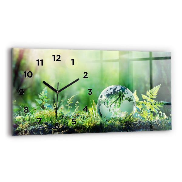 Reloj horizontal Globo terráqueo