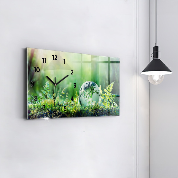 Reloj horizontal Globo terráqueo