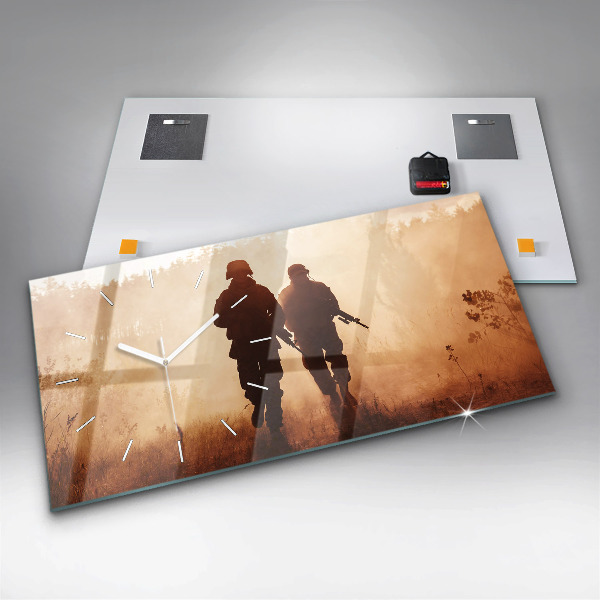 Reloj de cristal horizontal Marines de Estados Unidos