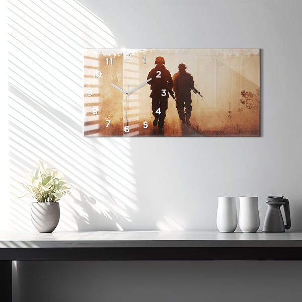 Reloj de cristal horizontal Marines de Estados Unidos