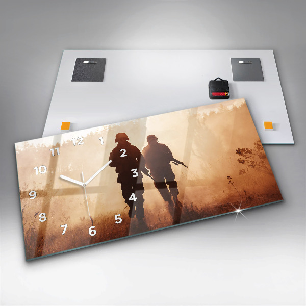 Reloj de cristal horizontal Marines de Estados Unidos