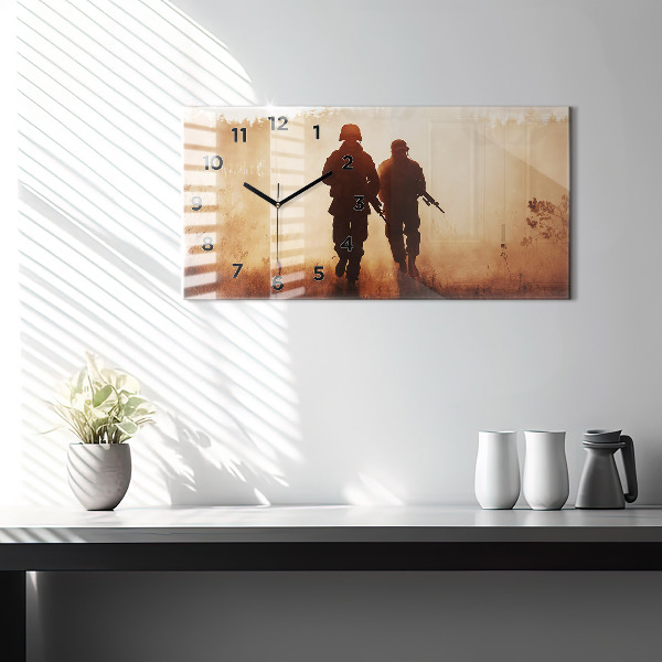 Reloj de cristal horizontal Marines de Estados Unidos