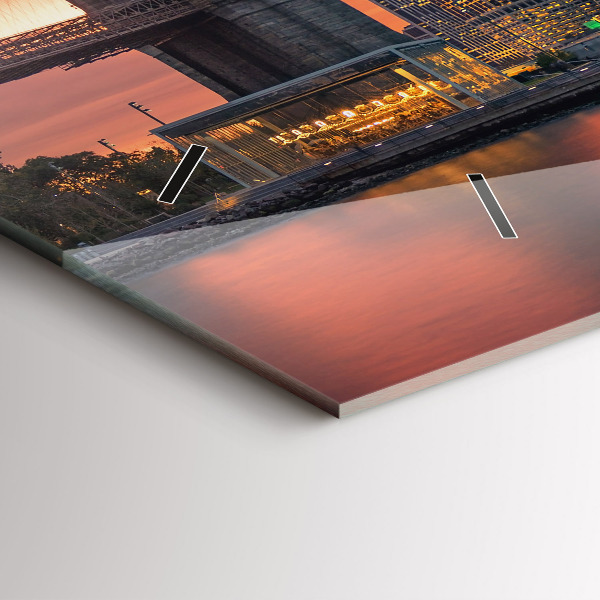 Reloj horizontal East River de Nueva York