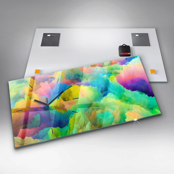 Reloj de cristal horizontal Textura fractal