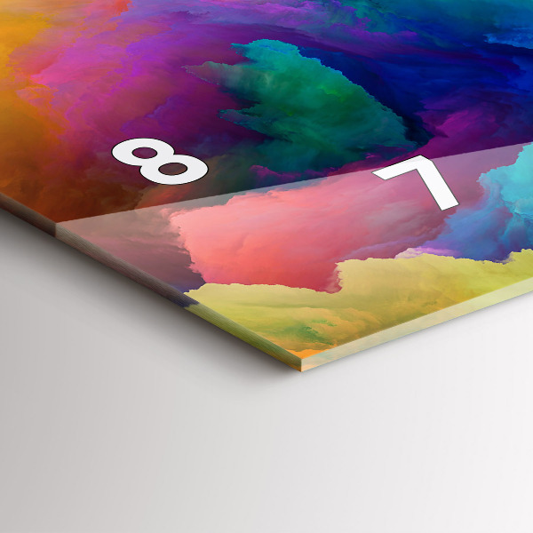 Reloj de cristal horizontal Textura fractal