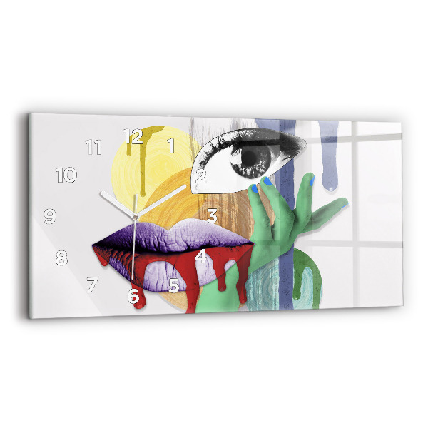 Reloj horizontal Collage surrealista