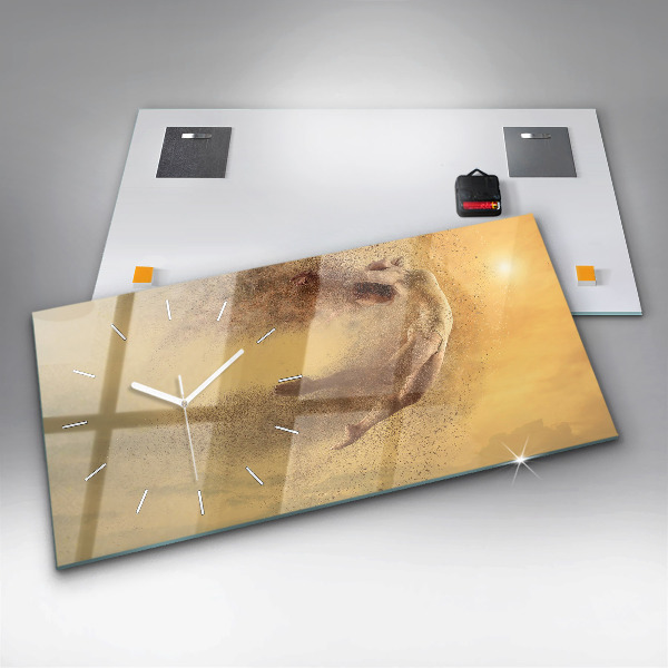 Reloj de cristal horizontal Mujer en figura