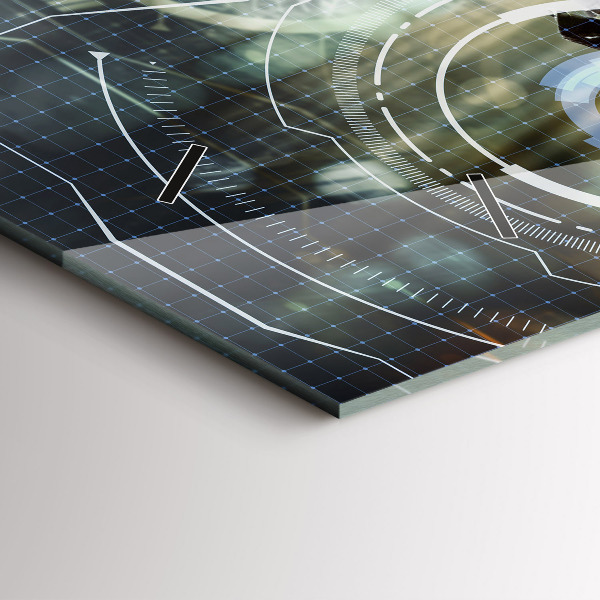 Reloj de cristal horizontal Soldado con pistola