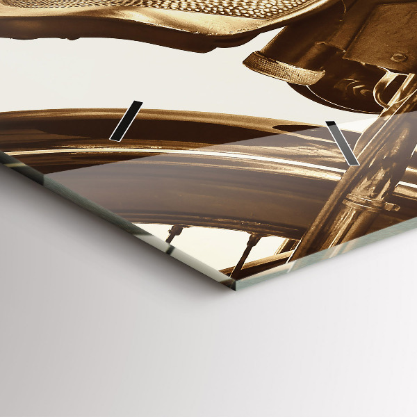 Reloj horizontal Sepia moto Vintage