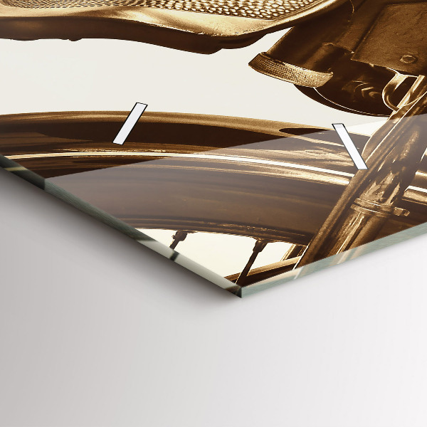 Reloj horizontal Sepia moto Vintage