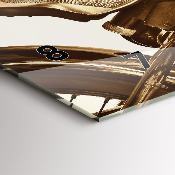 Reloj horizontal Sepia moto Vintage