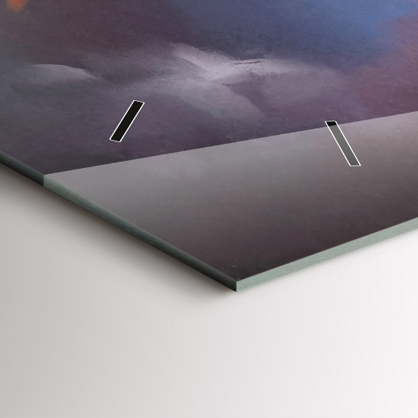 Reloj de cristal horizontal Niño con alas