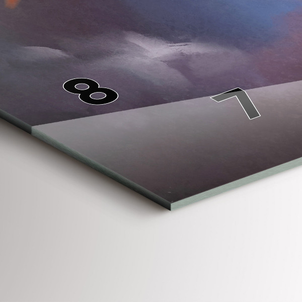 Reloj de cristal horizontal Niño con alas