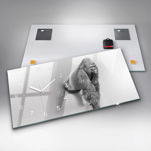 Reloj de cristal horizontal Colección de arte animal