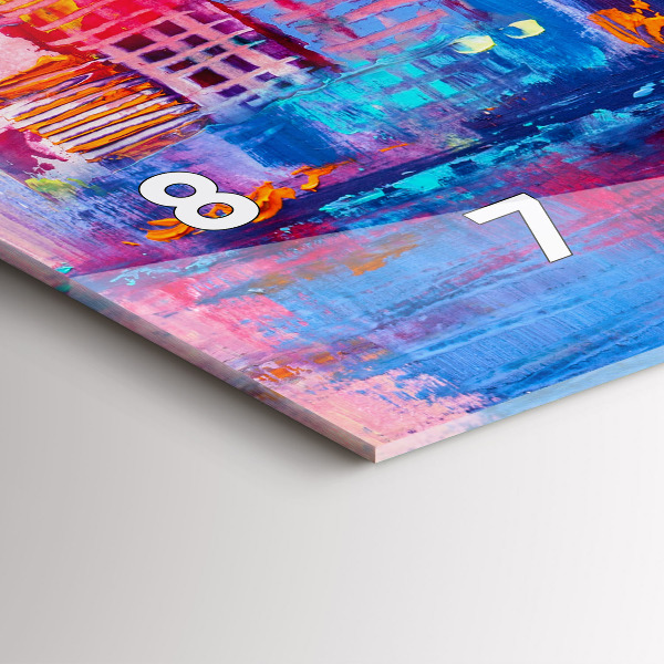 Reloj horizontal Abstracto de rascacielos