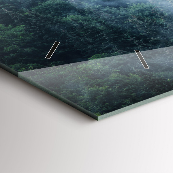 Reloj horizontal Paisaje montañoso brumoso