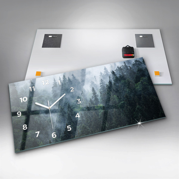 Reloj horizontal Paisaje montañoso brumoso