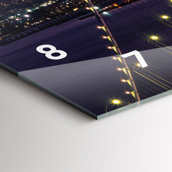 Reloj de cristal horizontal Puesta de sol en USA