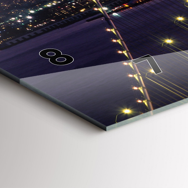 Reloj de cristal horizontal Puesta de sol en USA