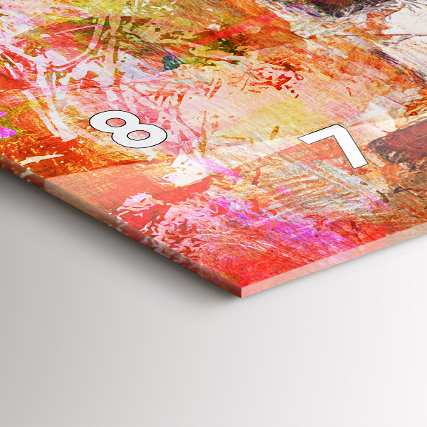 Reloj horizontal Composición abstracta