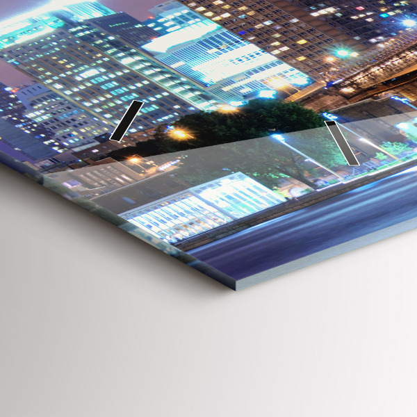 Reloj horizontal Puente de Brooklyn y East River