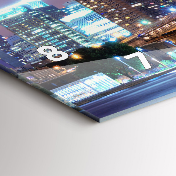 Reloj horizontal Puente de Brooklyn y East River