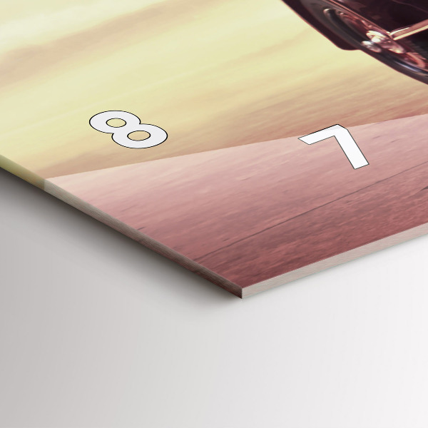 Reloj de cristal horizontal Coche antiguo