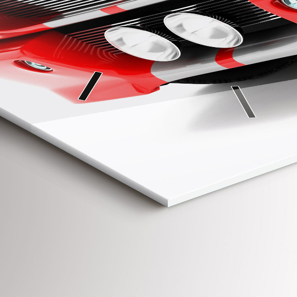 Reloj de cristal horizontal Coche deportivo