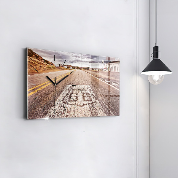 Reloj horizontal Ruta 66 EE.UU.