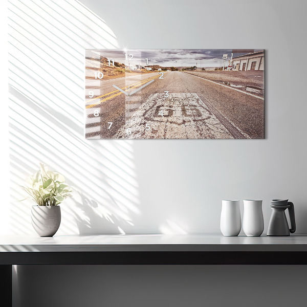 Reloj horizontal Ruta 66 EE.UU.