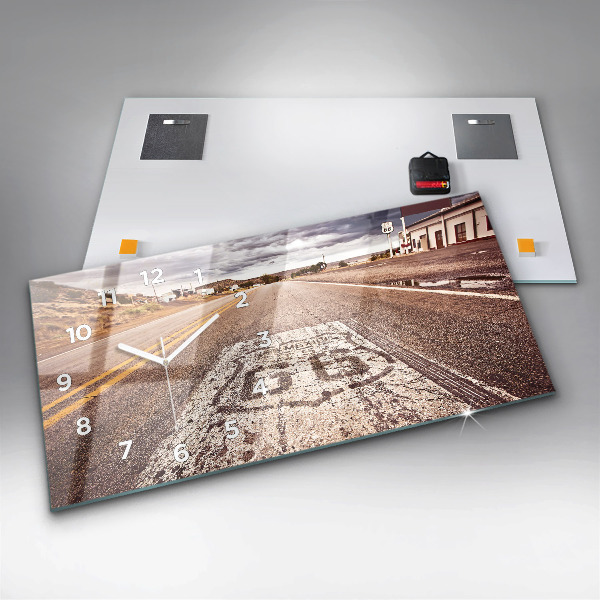 Reloj horizontal Ruta 66 EE.UU.