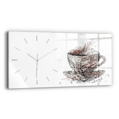 Reloj horizontal Taza de café