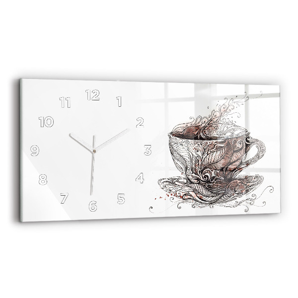 Reloj horizontal Taza de café