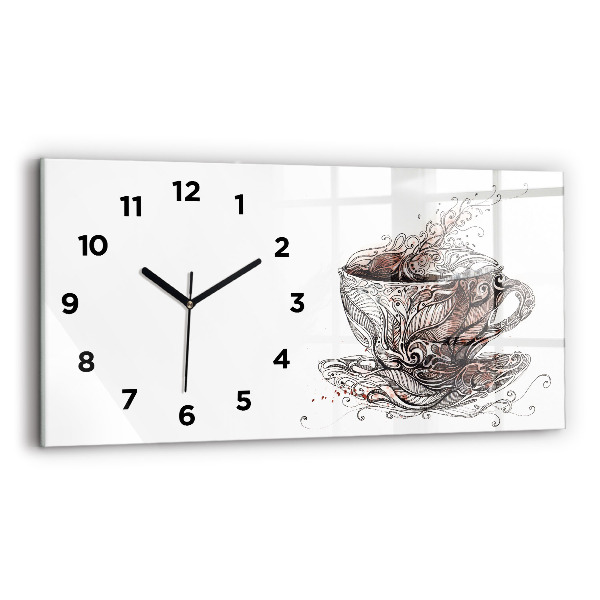 Reloj horizontal Taza de café