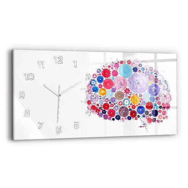 Reloj horizontal Ilustración abstracta colorida