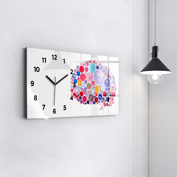 Reloj horizontal Ilustración abstracta colorida