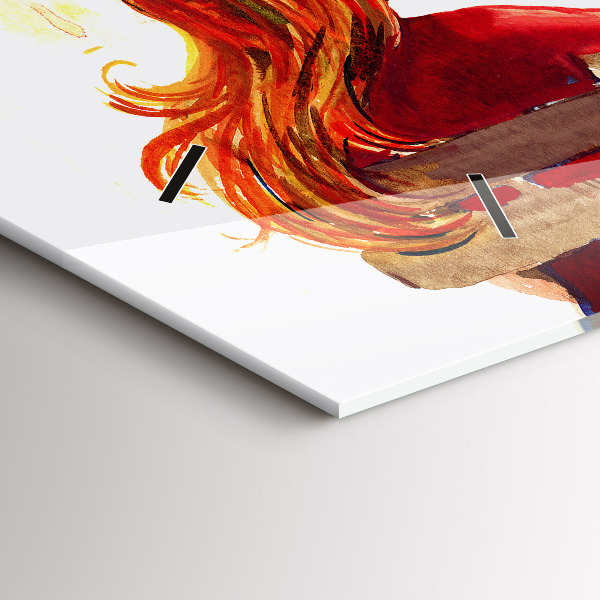 Reloj de cristal horizontal Paisaje otoñal