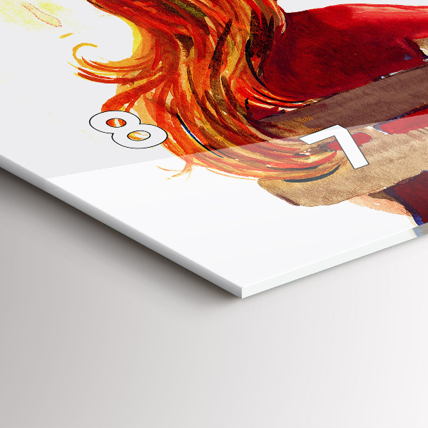 Reloj de cristal horizontal Paisaje otoñal