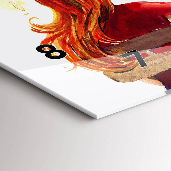 Reloj de cristal horizontal Paisaje otoñal