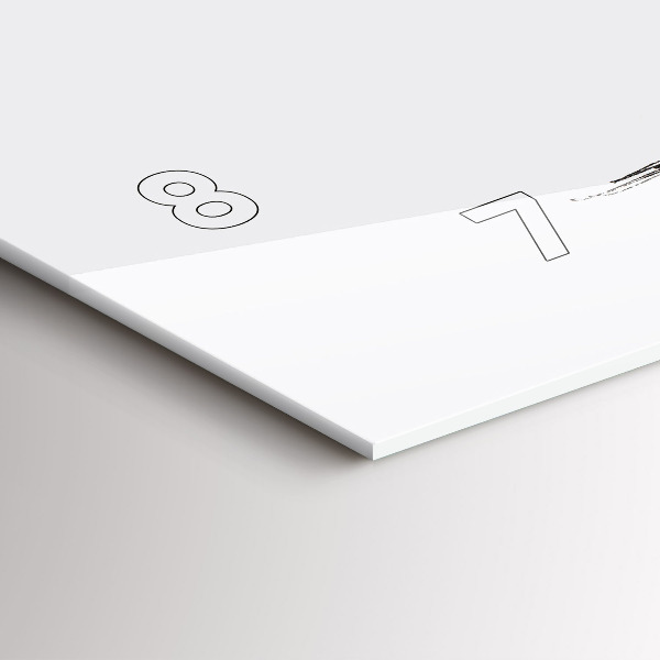 Reloj horizontal Oso abstracto