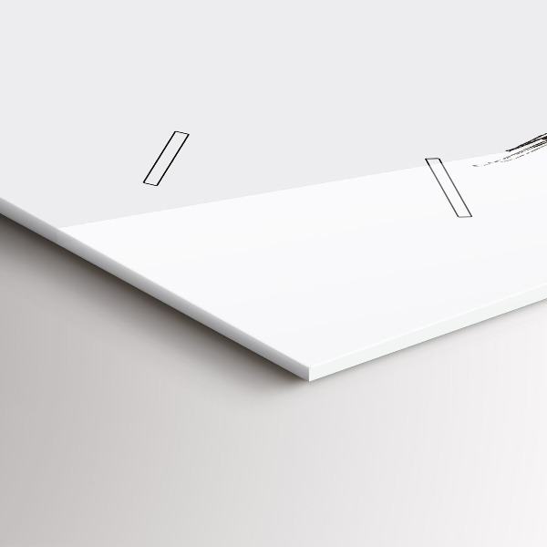 Reloj horizontal Oso abstracto