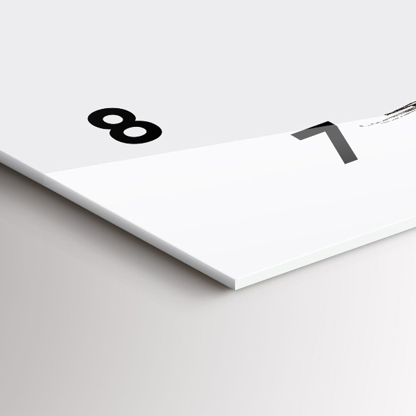 Reloj horizontal Oso abstracto